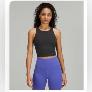 Lululemon Wonder Train Racerback tank top - black- size 6